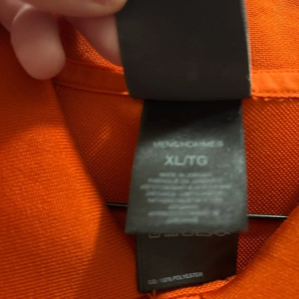 The North Face Polo shirt short Sleeve Orange Mens Size Xl Stretchy Outdoors
